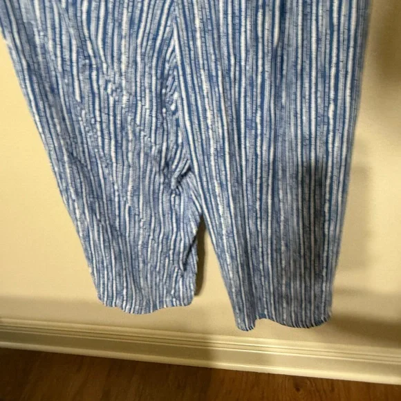 Mud Pie White and Blue Jumpsuit - Picture 3 of 6